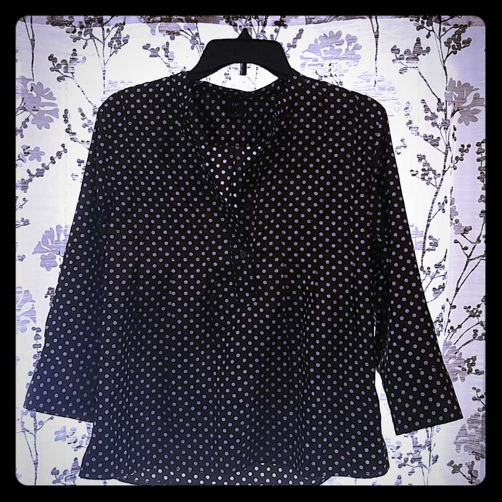 GAP polka dot blouse